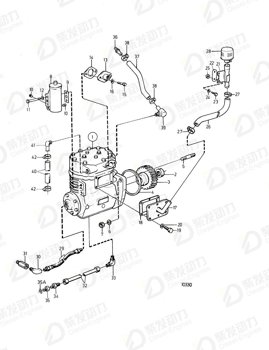 VOLVO Air inlet 847322 Drawing